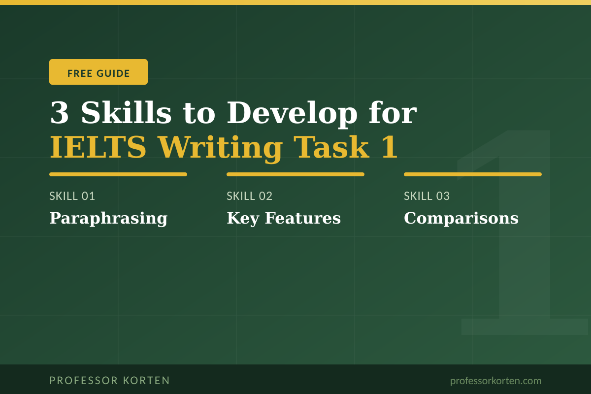 3 Skills to Develop for IELTS Writing Task 1
